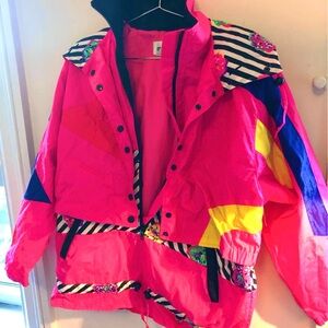 Vibrant Pink and Yellow Jacket